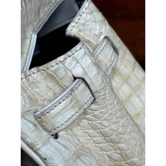 Eileen Kramer Cayman Horned Crocodile purse 35mm - Picture 15 of 16